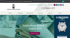 Desktop Screenshot of dublinhorseshow.com